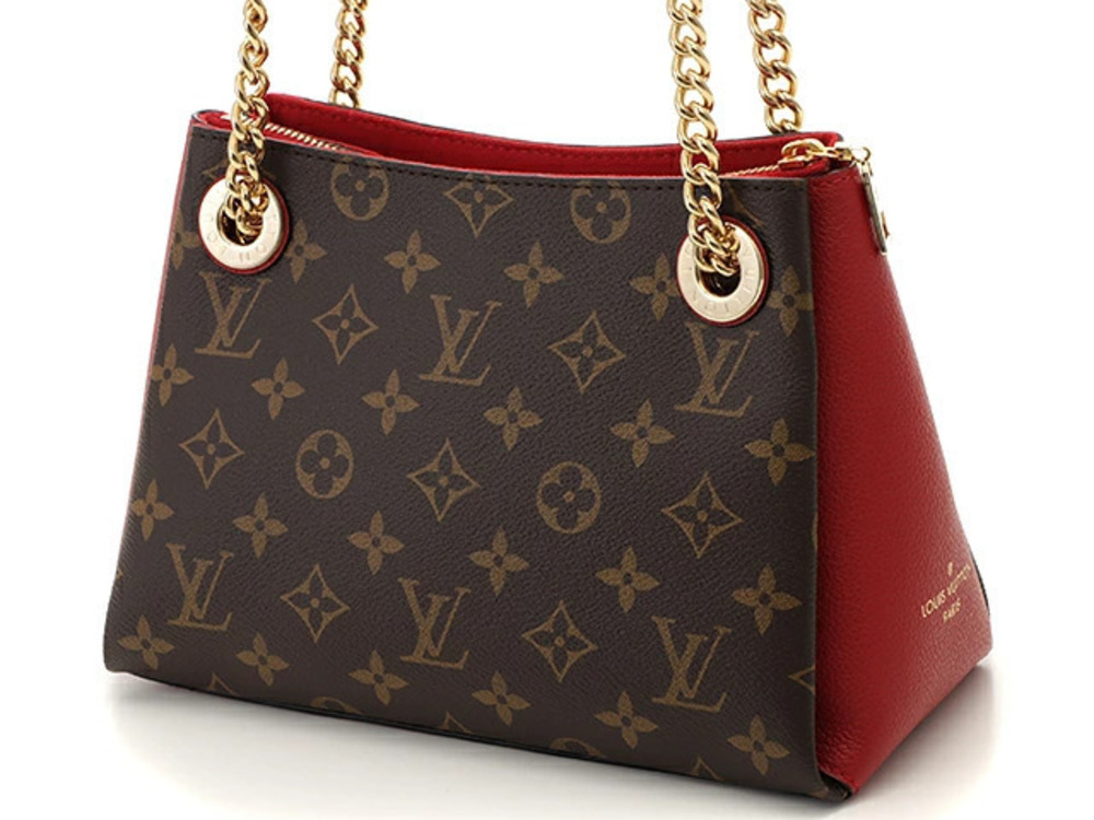 LOUIS VUITTON Shoulder Bag Surenne Monogram Cerise Red